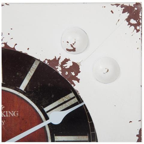 Orologio Da Tavolo Bianco 20x20 Cm - Foto 4