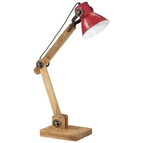 Lampada da Scrivania 25 W Rosso Anticato 23x18x96 cm E27 - Foto 2