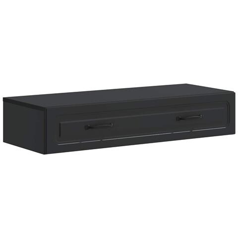 Tavolino da Parete Laterale Nero 87,5 x 34,5 x 17 cm - Foto 1