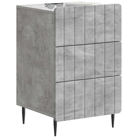 Armadio da Notte con cassetto Grigio Cemento 43x 41 x 68 cm - Foto 2