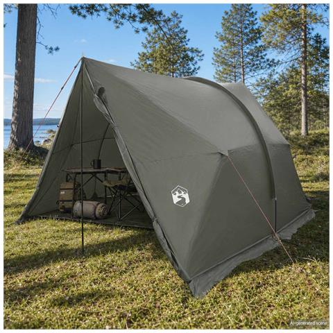 Tenda a baldacchino impermeabile Verde militare - Foto 2
