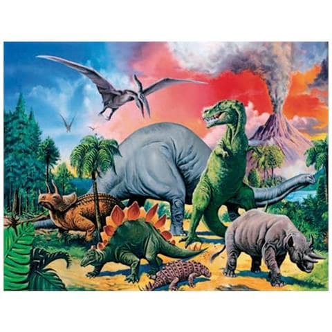 Puzzle Dinosauri 100 pz 49 x 36 cm 10957 - Foto 3