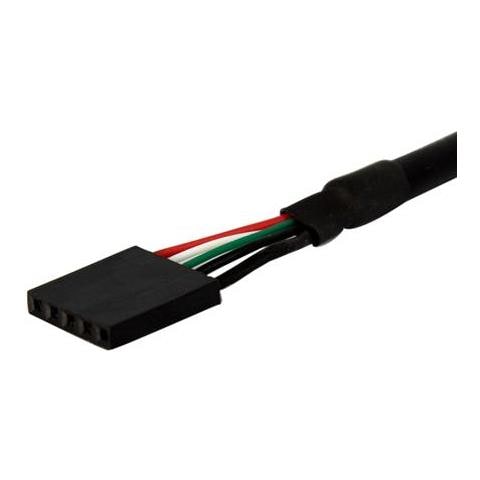 Cavo pannello USB 30 cm - Cavo USB A a collettore scheda madre F / F - Foto 2
