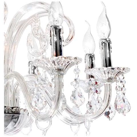 I-246/00900 - Lampadario classico in cristallo a otto bracci con sristalli decorativi 40 watt E14 - Foto 2