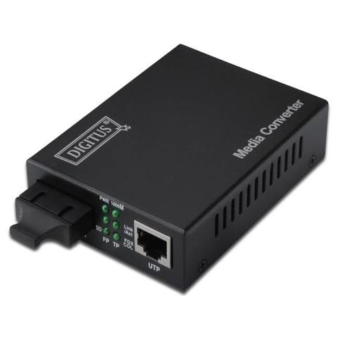 Convertitore 10/100/1000 Gigabit Media Converter Rj45 - Fibra Ottica Sc 1000Base-Sx - Foto 1
