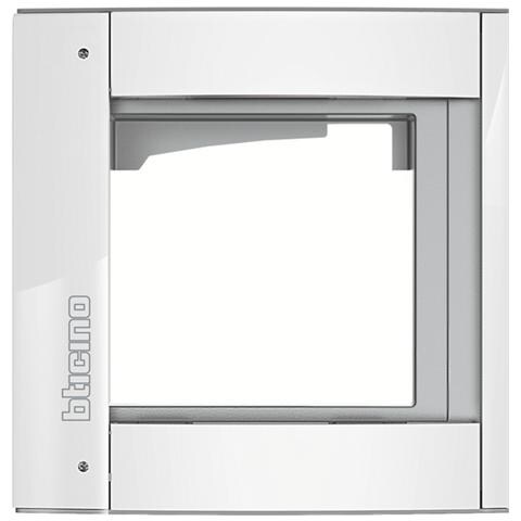 Telaio Supporto Con Cornice 1 Modulo Sfera New Finitura Allwhite - Foto 1