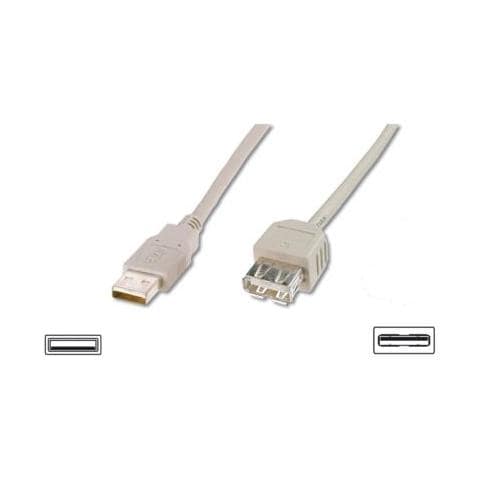 USB extension cable. type A M / F. 1.8m. USB 2.0 sui - Foto 1