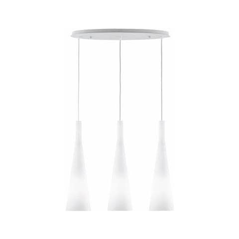 Lampada A Sospensione 3 X 60w E27 Bianco - Foto 2
