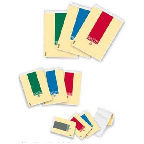 Blocchi Pigna Styl 02137475m - Formato A5 - Rigatura 5m - Colori Ass. - Confezione 10 Pz - Foto 4