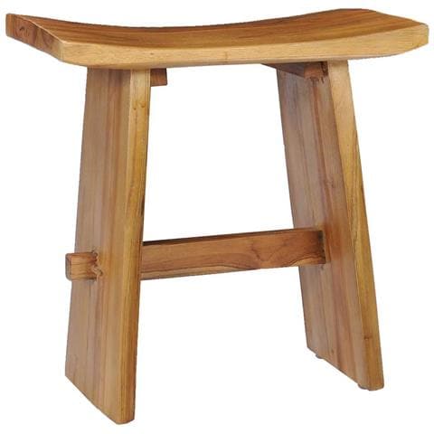 Sgabello In Legno Massello Di Teak - Foto 1
