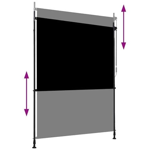 Tenda a Rullo per Esterni 150x270 cm Antracite - Foto 2