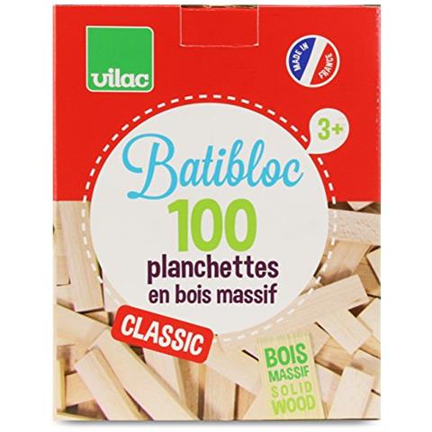 2135 - Batibloc Gioco Di Costruzioniset Di Listelli In Legno Naturale - Foto 1