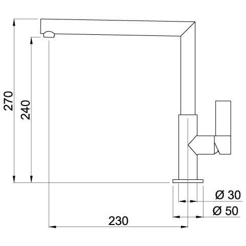Miscelatore Monocomando Modello Ares 24 cmTitanio 73 - Foto 2