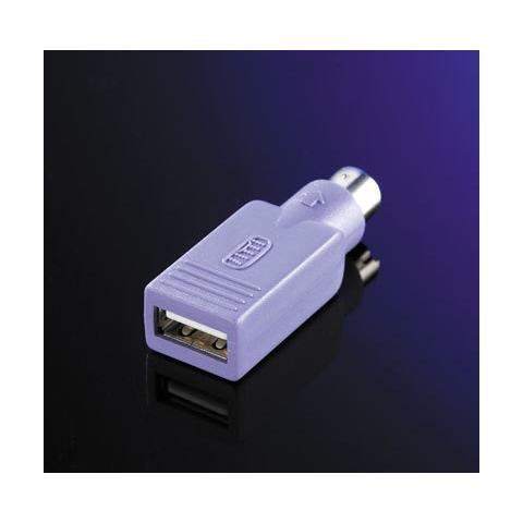 Rotronic PS / 2 to USB, USB A, PS / 2, Maschio / femmina, Viola, Plastica - Foto 1