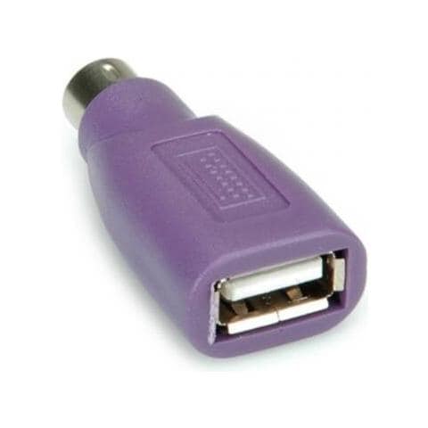 Rotronic PS / 2 to USB, USB A, PS / 2, Maschio / femmina, Viola, Plastica - Foto 2