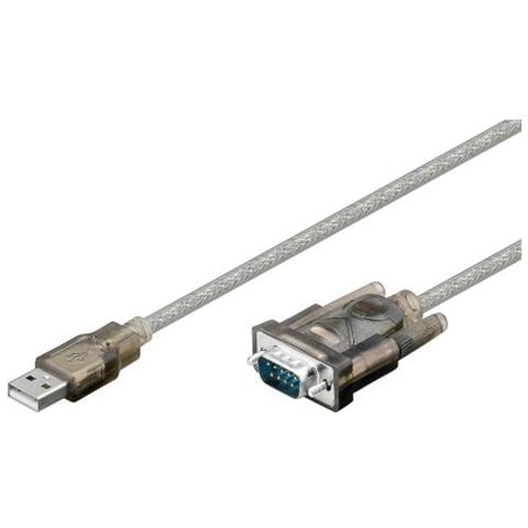 USB / RS232 converter USB A 9 pin SUB-D Nero cavo di interfaccia e adattatore - Foto 1