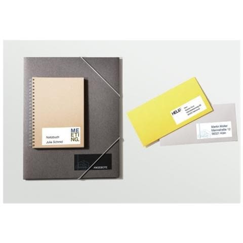 3424-10 Etichetta Autoadesiva Rettangolo Permanente Bianco 120 Pz - Foto 3