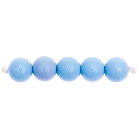 24 Perle Rotonde 10 Mm - Blu Grigio - Foto 1