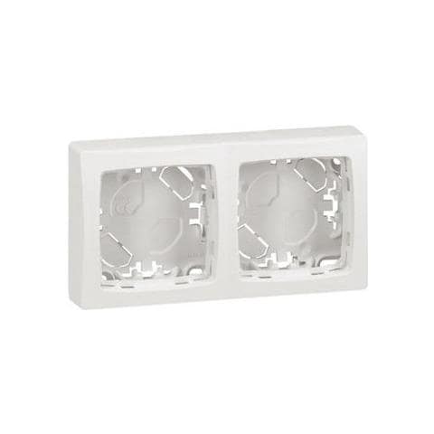 Placca Da Superficie 2 Postazioni Oteo 086092 Bianco 138x72 Mm - Foto 1