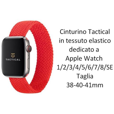 Cinturino M 778s Originale Braided String Per Apple Watch 1-2-3-4-5-6-7-se 38 40 41mm Red - Foto 2