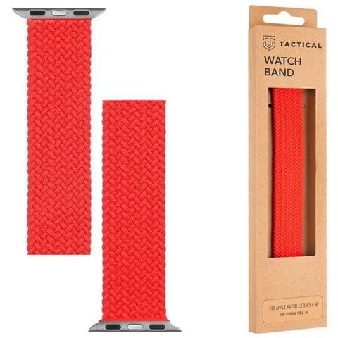 Cinturino M 778s Originale Braided String Per Apple Watch 1-2-3-4-5-6-7-se 38 40 41mm Red - Foto 1