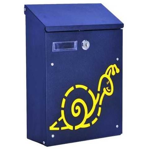 Vigor - Cassetta Per Lettere Mod Lumaca 21x30x8,5cm Nera - Foto 1