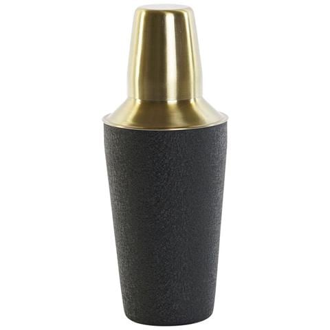 Shaker Per Cocktail Nero Acciaio Inossidabile 9,5 X 9,5 X 22 Cm - Foto 2