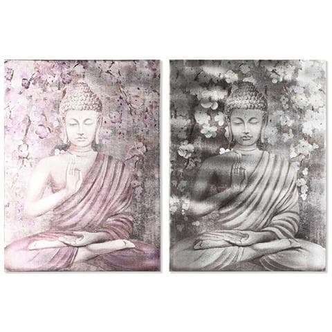 Quadro Home Esprit Buddha Orientale 60 X 2,7 X 80 Cm (2 Unità) - Foto 1