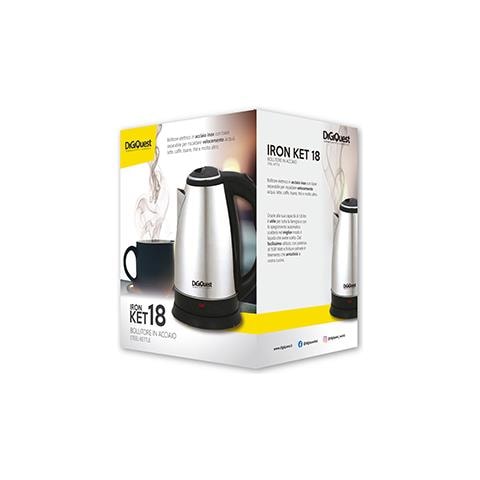 Bollitore Elettrico IRON KET 18 Capacità 1.8L Potenza 1500W Acciaio Inox - Foto 6