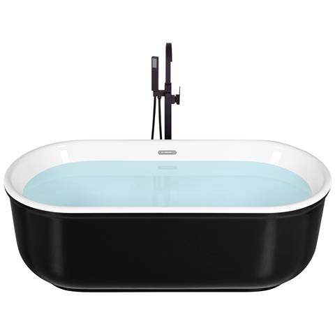 Vasca Da Bagno Freestanding Pinel 170 X 80 Cm Nero - Foto 8