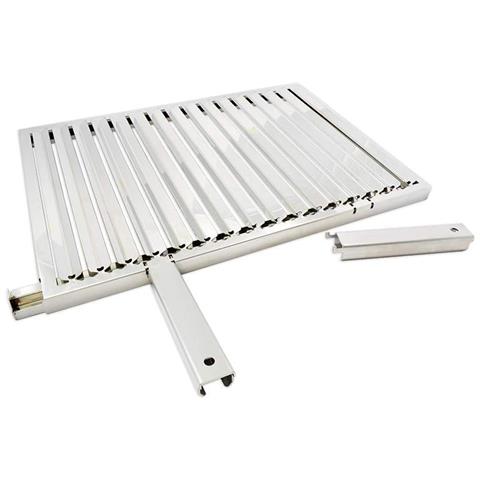 Griglia In Acciaio Inox Con Raccogligrasso Per Bbq Con Piano Di Cottura 60x40 - Foto 7