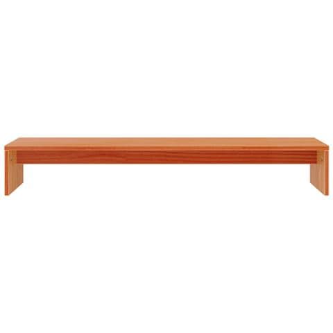 Supporto Monitor Marrone Cera 100x27x15 Cm Legno Massello Pino - Foto 2