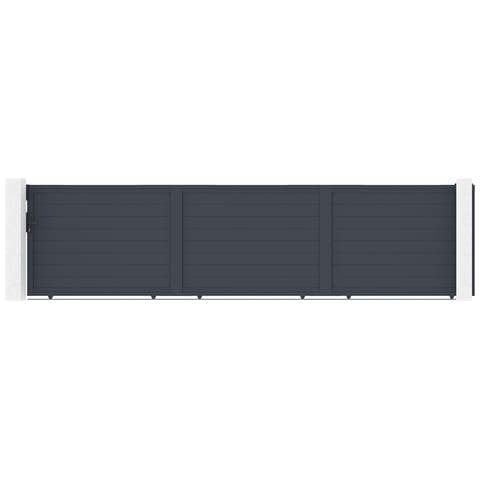 Cancello Scorrevole 6m Eiger H. 140cm Alluminio Grigio - Foto 1