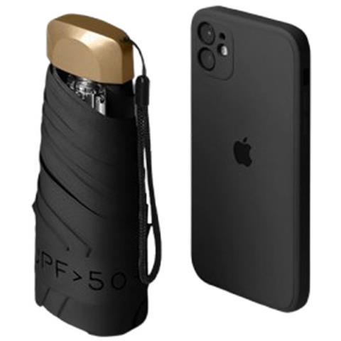 Ombrello Pieghevole Mini Compatto Black - Foto 1