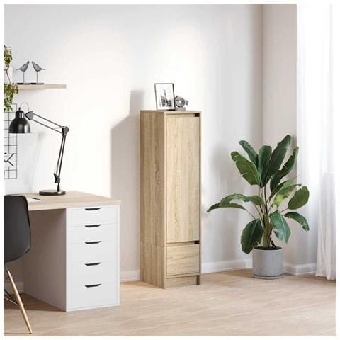 Credenza Rovere Sonoma 29,5x34x119,5 cm in Legno Multistrato - Foto 1