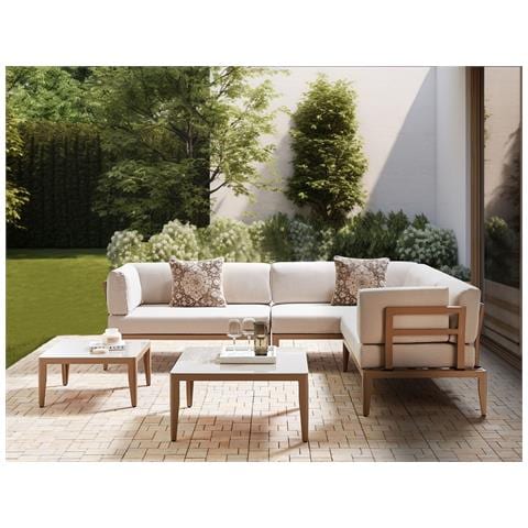 Set Di Copricuscini Per Esterni Rima Iii Beige Chiaro - Foto 1