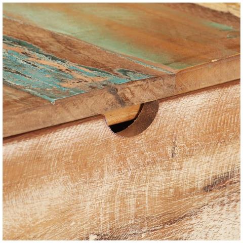 Tavolo Da Trucco Con Specchio 112x45x76 Cm Massello Di Recupero - Foto 8