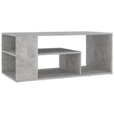 Lusso Casadino -  Tavolino Salotto Grigio Cemento 100x50x40 Cm Legno Multistrato - Foto 1