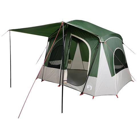 Tenda da Campeggio a Cabina per 5 Persone Verde Impermeabile - Foto 2