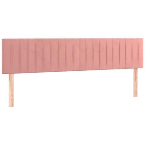 Letto a Molle con Materasso e LED Rosa 120x190 cm in Velluto - Foto 9