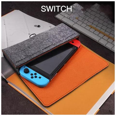 Custodia In Feltro Per Nintendo Switch: Protezione E Portabilità Black - Foto 5