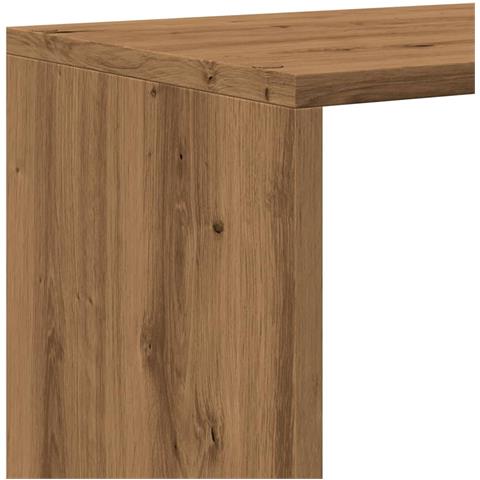 Libreria a 4 Ripiani Rovere 131,5x29x131,5 cm in Truciolato - Foto 9