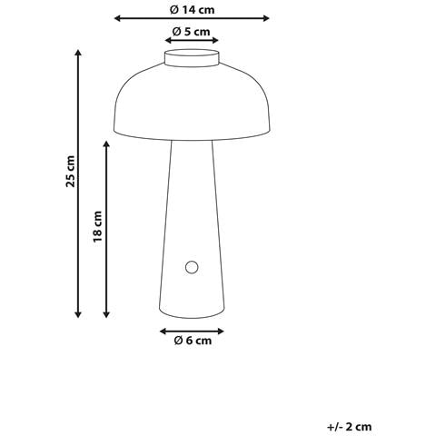 Lampada Da Tavolo Senza Fili A Led Agusan Con Dimmer Metallo Marrone - Foto 7