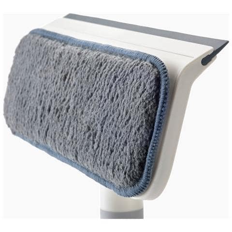 Ricambio In Microfibra Per Pulizia Vetri Cleantech Accessorio Per Pulizia Del Vetro Senza Aloni Facile Da Montare Lavabile Riutilizzabile Alta Qualità Colore Blu - Foto 1