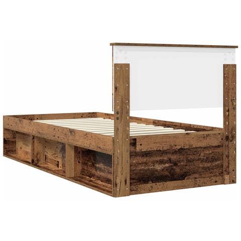 Struttura del letto Legno vecchio 90 x 200 cm Pino massello - Foto 9