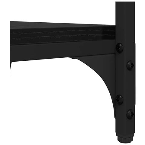 Tavolo laterale Rovere Nero 40 x 30 x 75 cm Legno multistrato - Foto 9