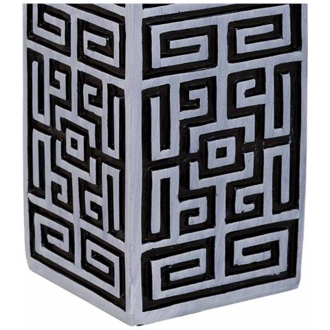 Vaso Polirresina Nero 12x12x38h Cm - Foto 6