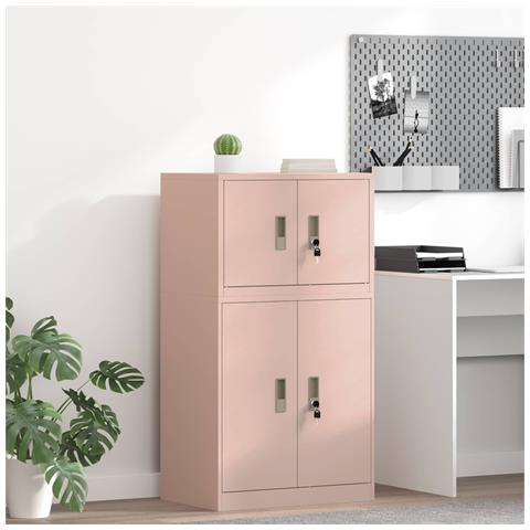 Armadio Rosa 60 x 40 x 40 cm Acciaio - Foto 2