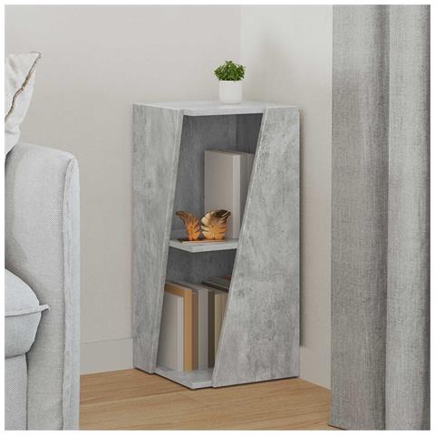 Mensola laterale Grigio cemento 33 x 32 x 70,5 cm - Foto 2