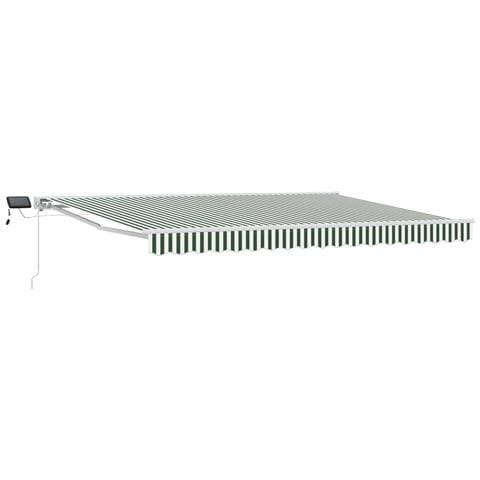 Cornice per Tenda Manuale con LED Verde e Bianco 5 x 3 m - Foto 1